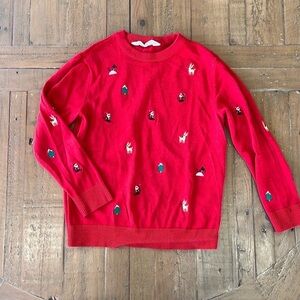 H&M Christmas appliqué sweater